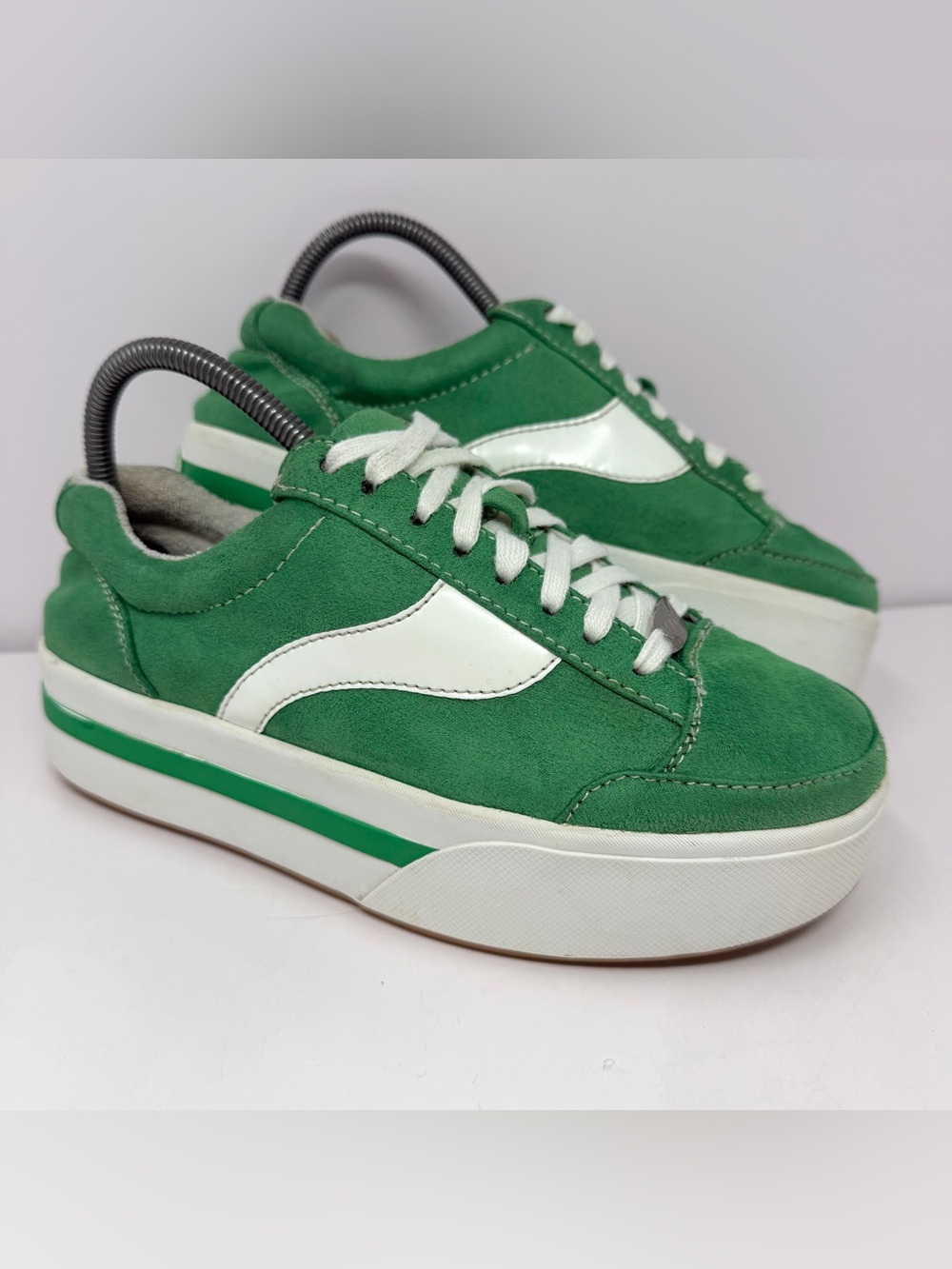 Delia’s x Dolls Kill Women’s Retro Platform Chunky Sneaker Sz 8 Green Y2K Style